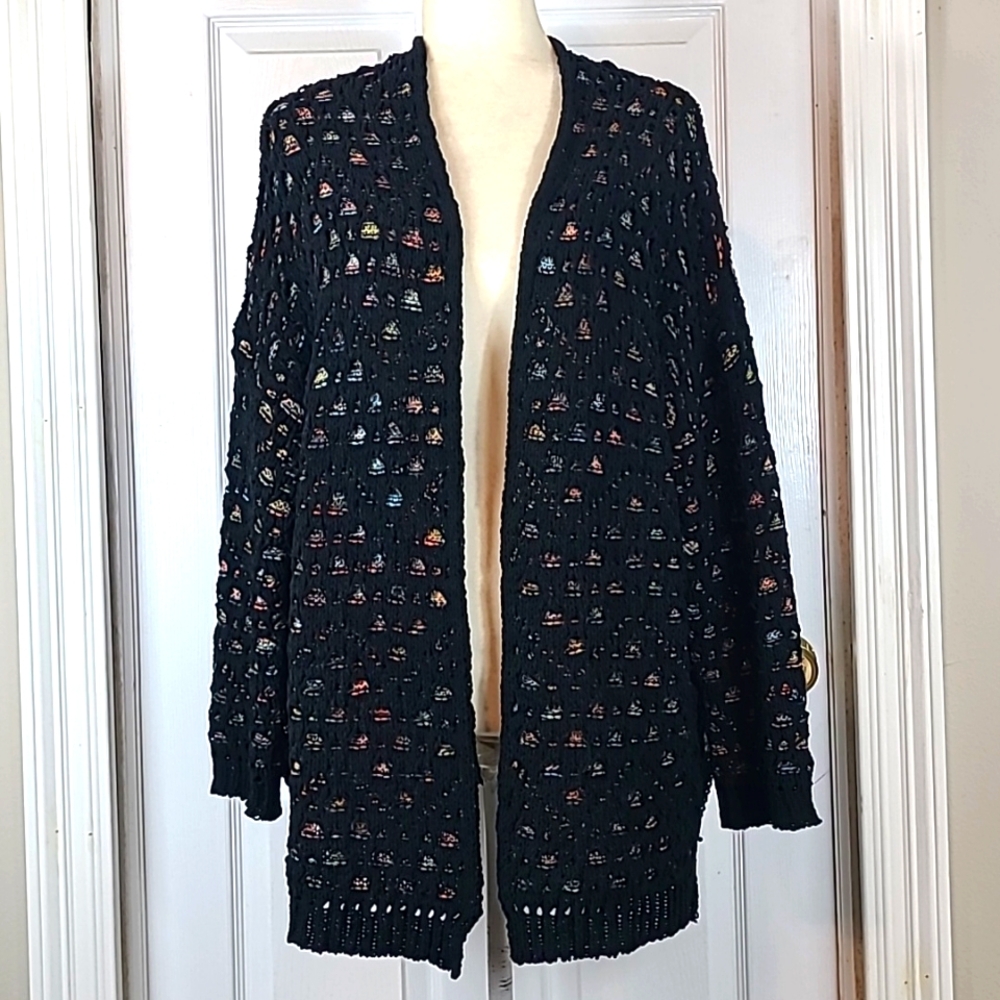 I Love Crocheted Cardigan